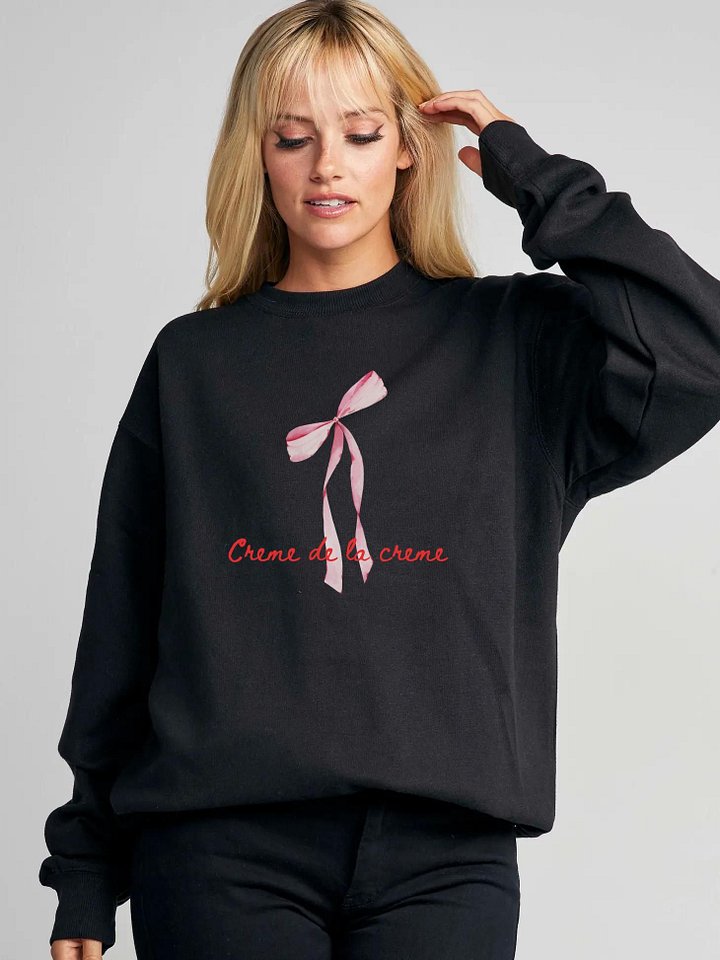 Soft Girl Creme De La Creme Front Print Unisex Crewneck Sweatshirt product image (1)