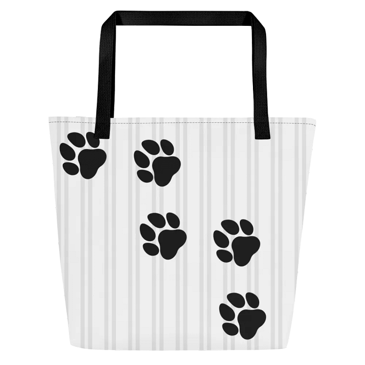 Pawsome Stripes Junction Label Tote Bag product image (2)