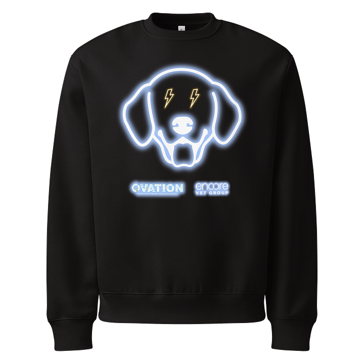 Ovation Electric Dog Oversized Heavyweight Bella+Canvas Sweatshirt product image (1)