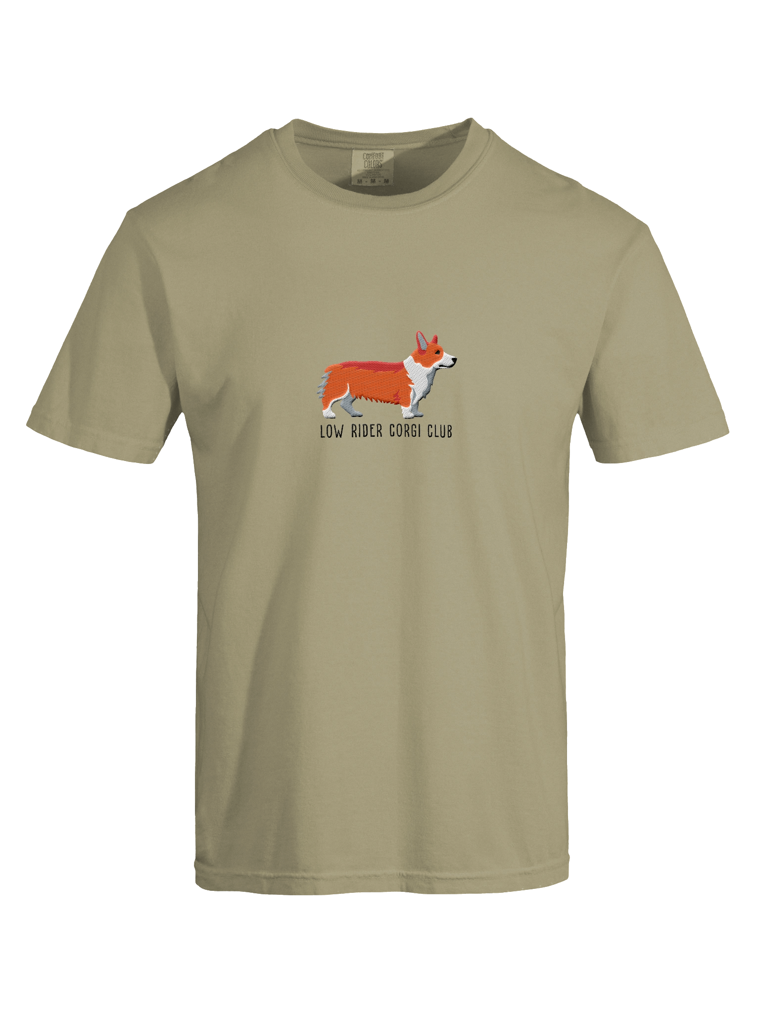 Low Rider Corgi Club T-Shirt(Embroidered) of a Pembroke Welsh Corgi(Red) product image (27)