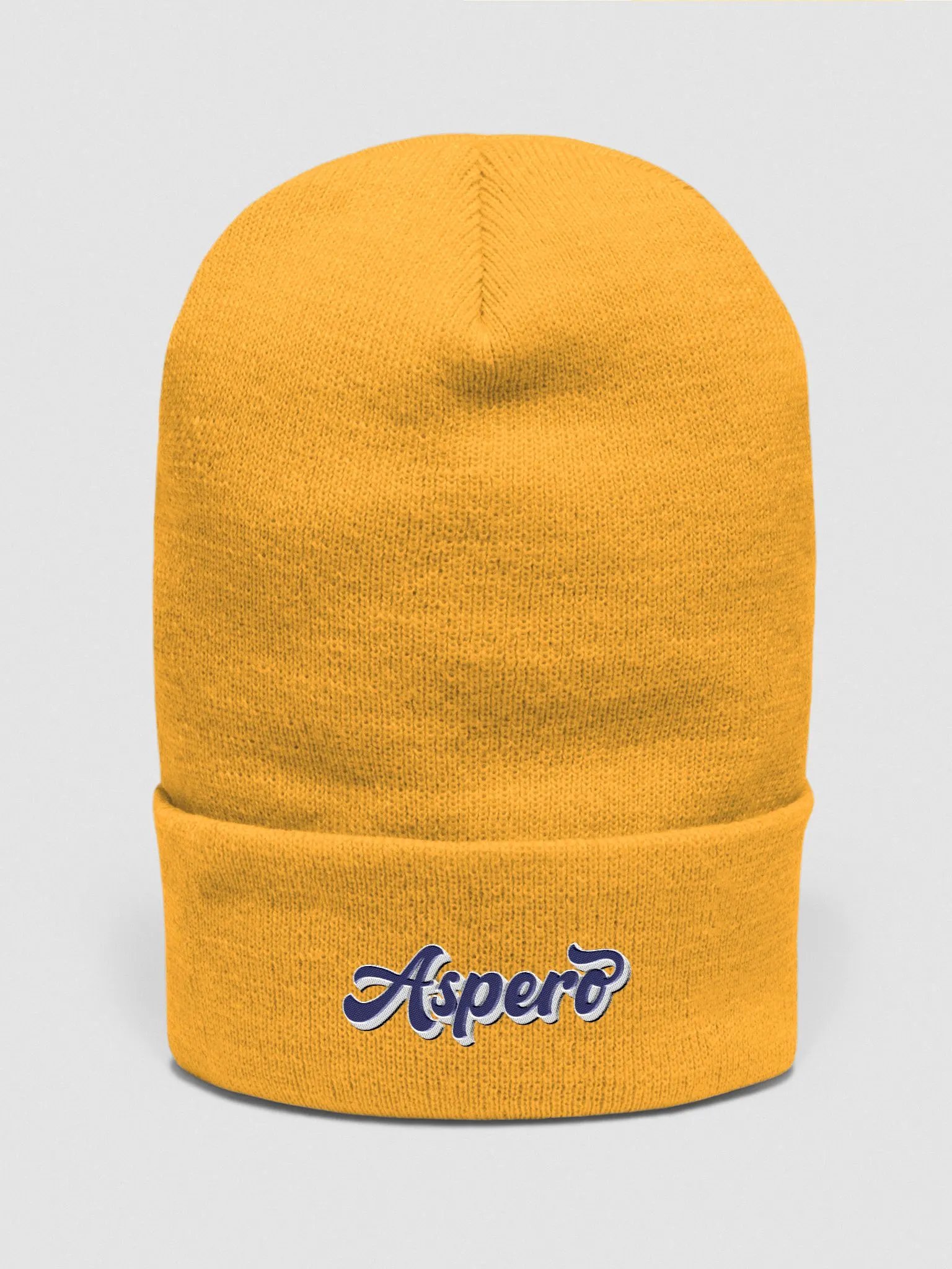 Aspero Yupoong Cuffed Beanie B/W product image (2)