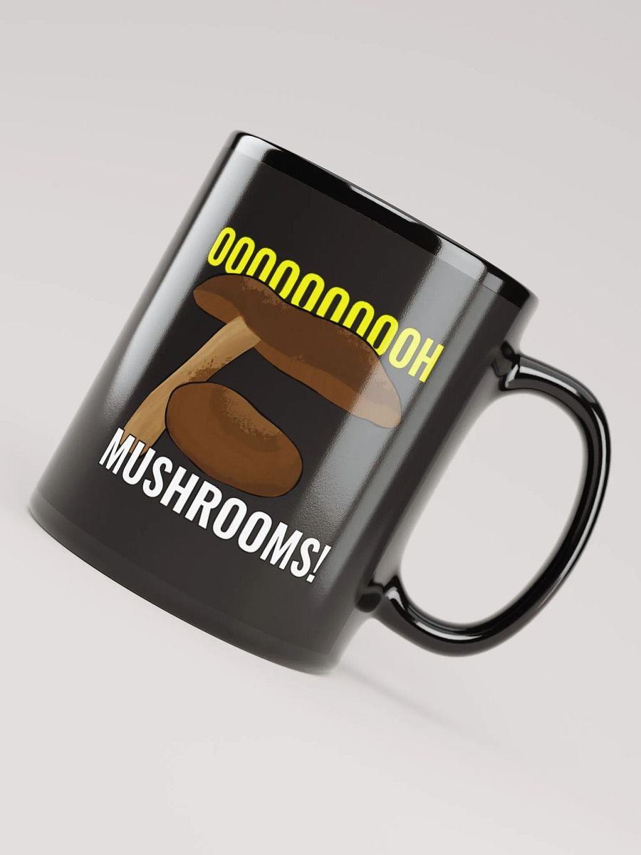 Zaknafein OOOOOOH Mushrooms! Black Ceramic Mug product image (3)
