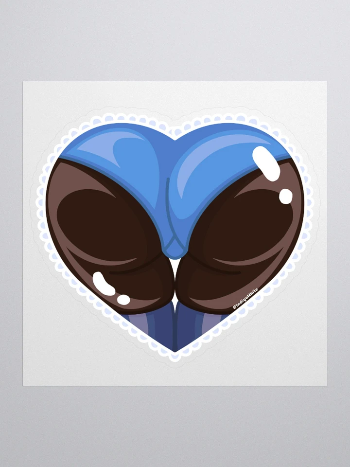 Blue Heart Booty Sticker product image (3)