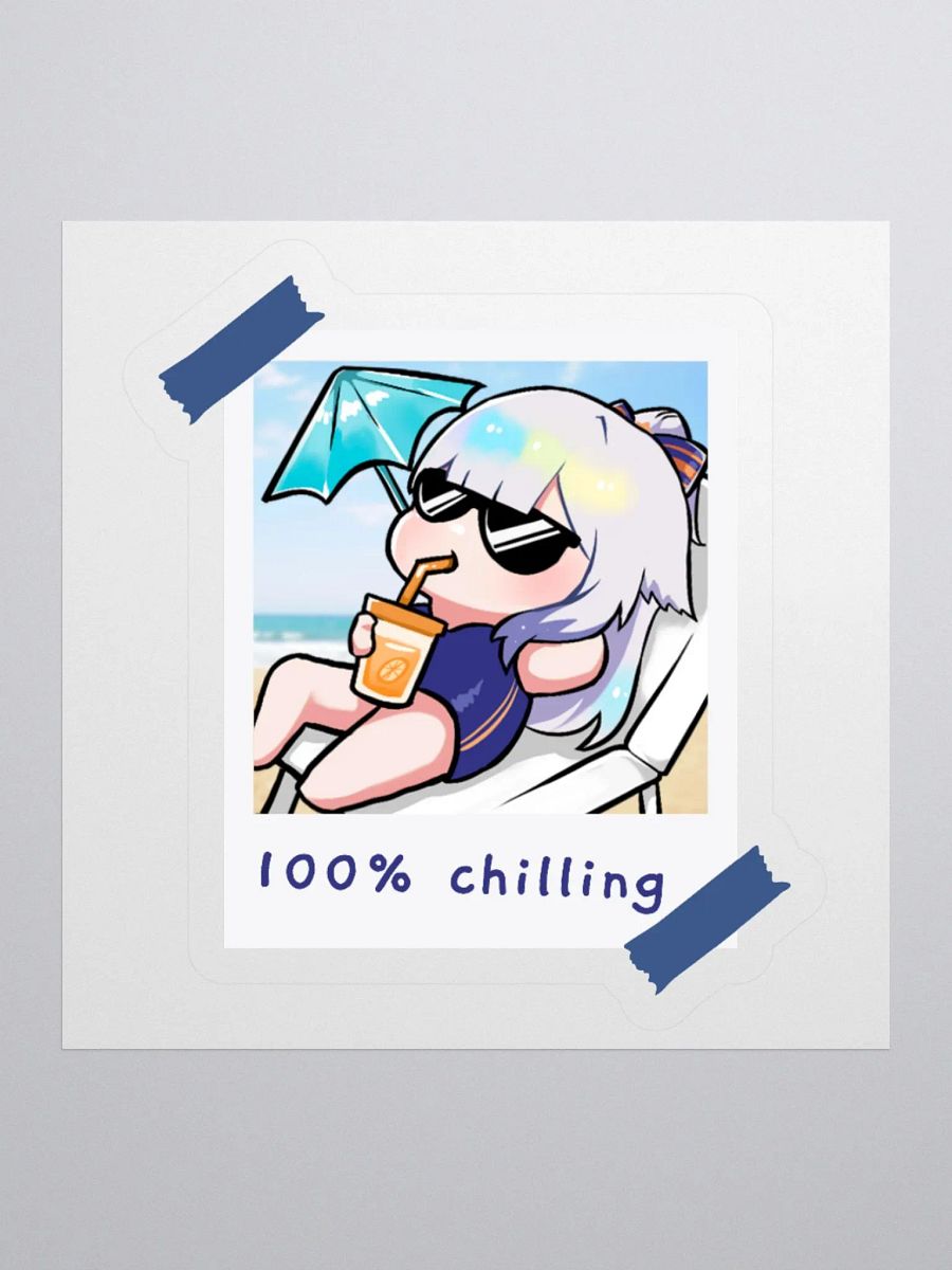 Wispen 100% Chilling Sticker product image (1)