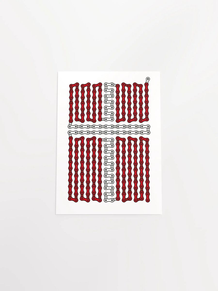 Denmark Bike Chain Flag Poster product image (4)
