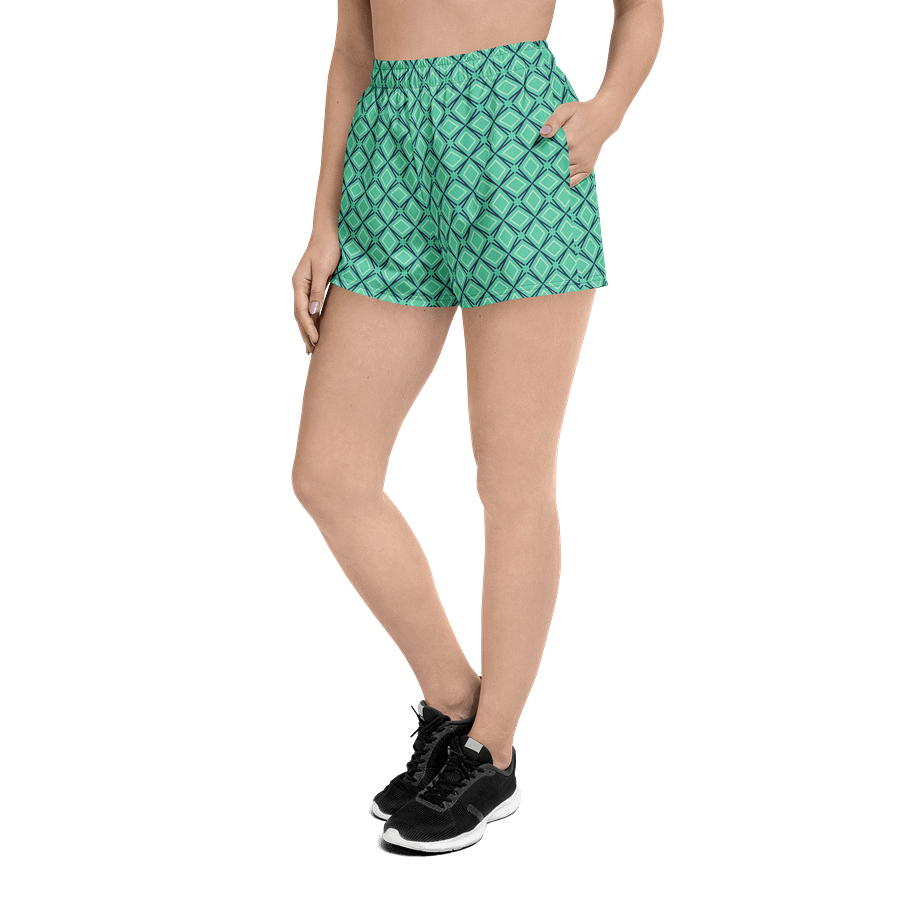 Geometric Illusion All Over Print Unisex Athletic Shorts product image (7)