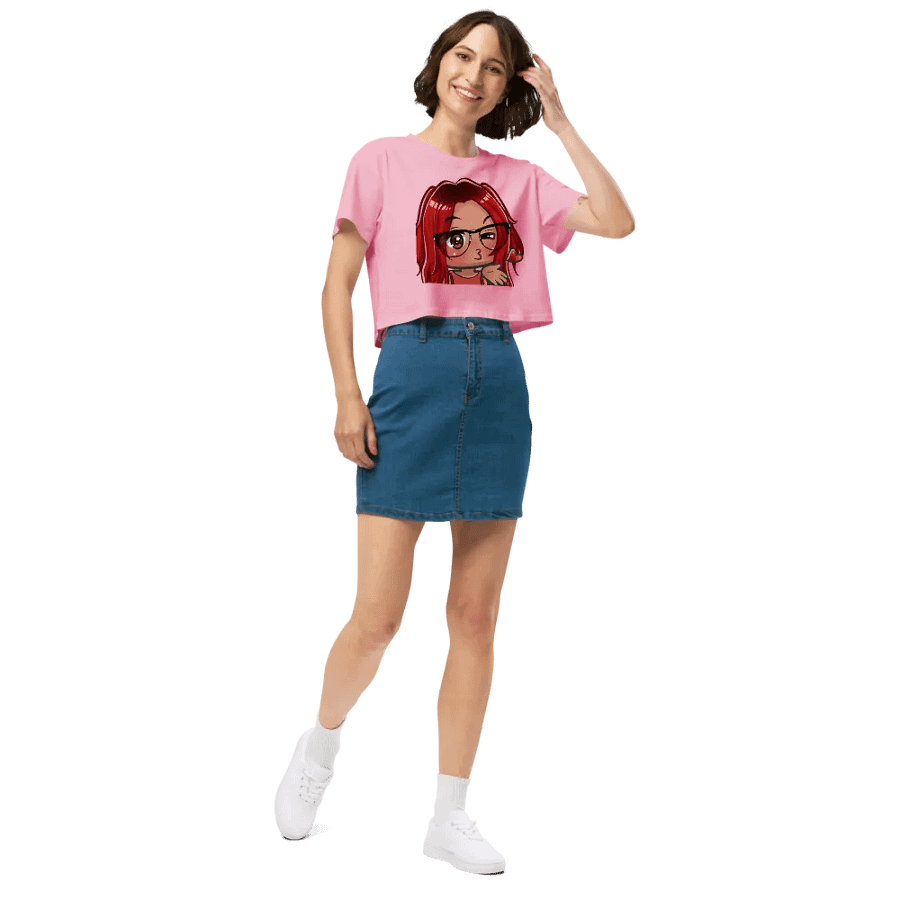 Pink Kissy Face Crop top product image (5)