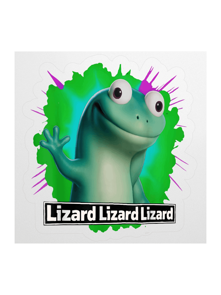 Funny Lizard Lizard Lizard Click Trending Meme Sticker product image (1)