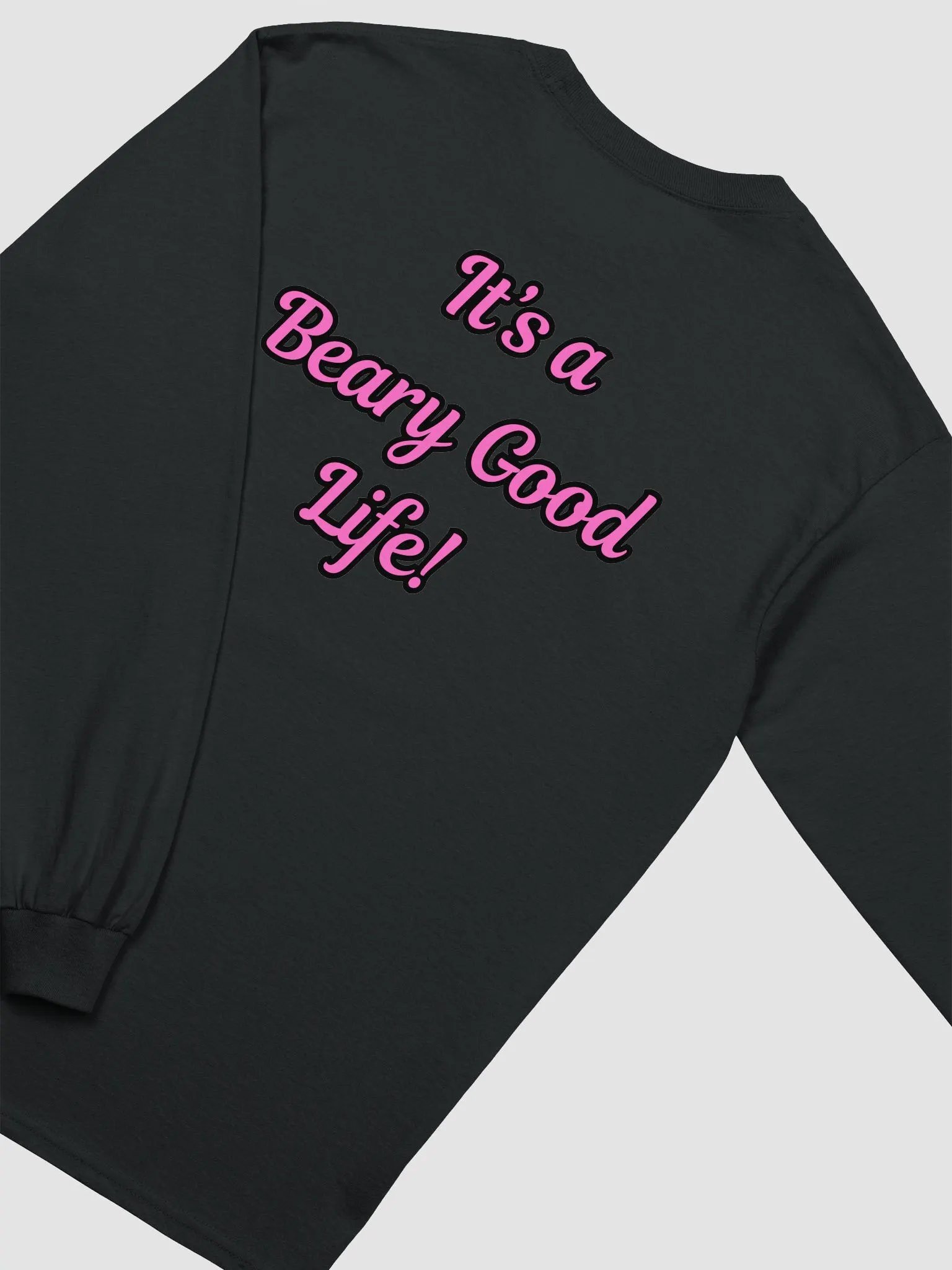 "It's a Beary Good Life!" Teddy Bear Wave Long Sleeve Tee product image (4)