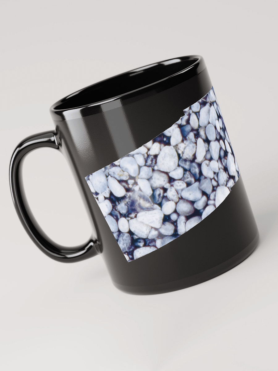 Cama Beach Rocks on black glossy mug product image (3)