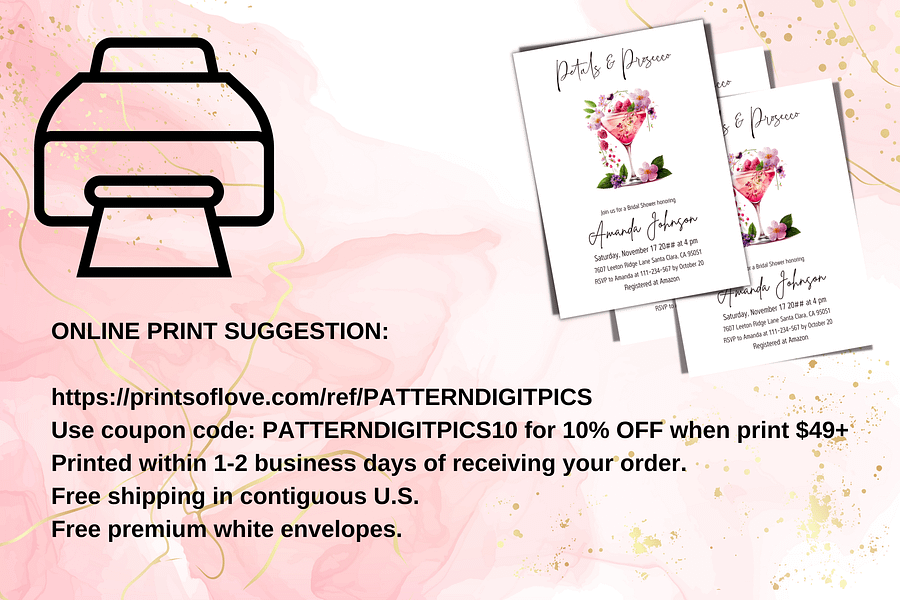 Tea Party Bridal Shower Canva Template Invite, Floral Purple Theme Printable Time for Tea Lavender Brunch Invitation | Digital Prints product image (9)