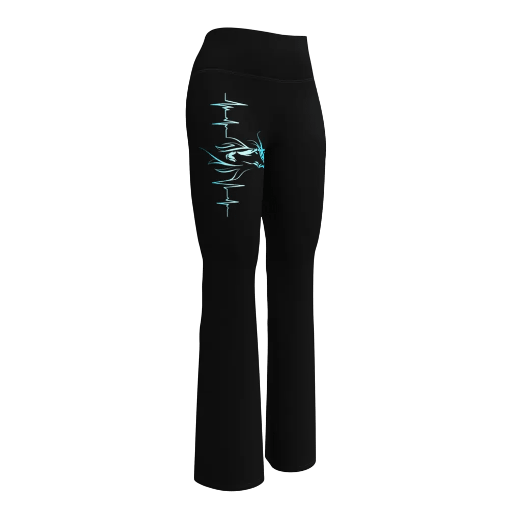 Horse Heartbeat Crossover Leggings with Pockets product image (1)