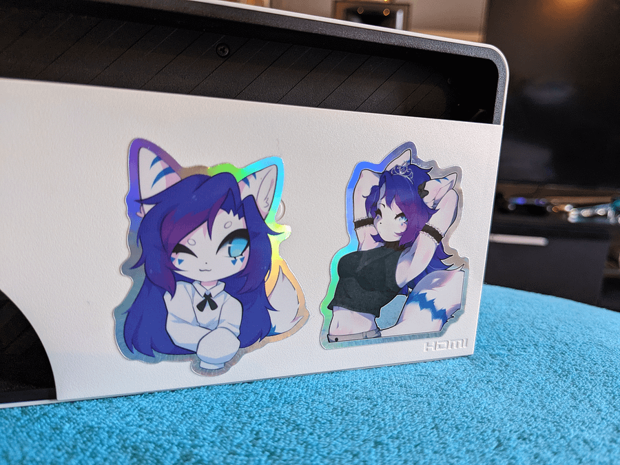 Azra Portrait - Holo sticker product image (3)