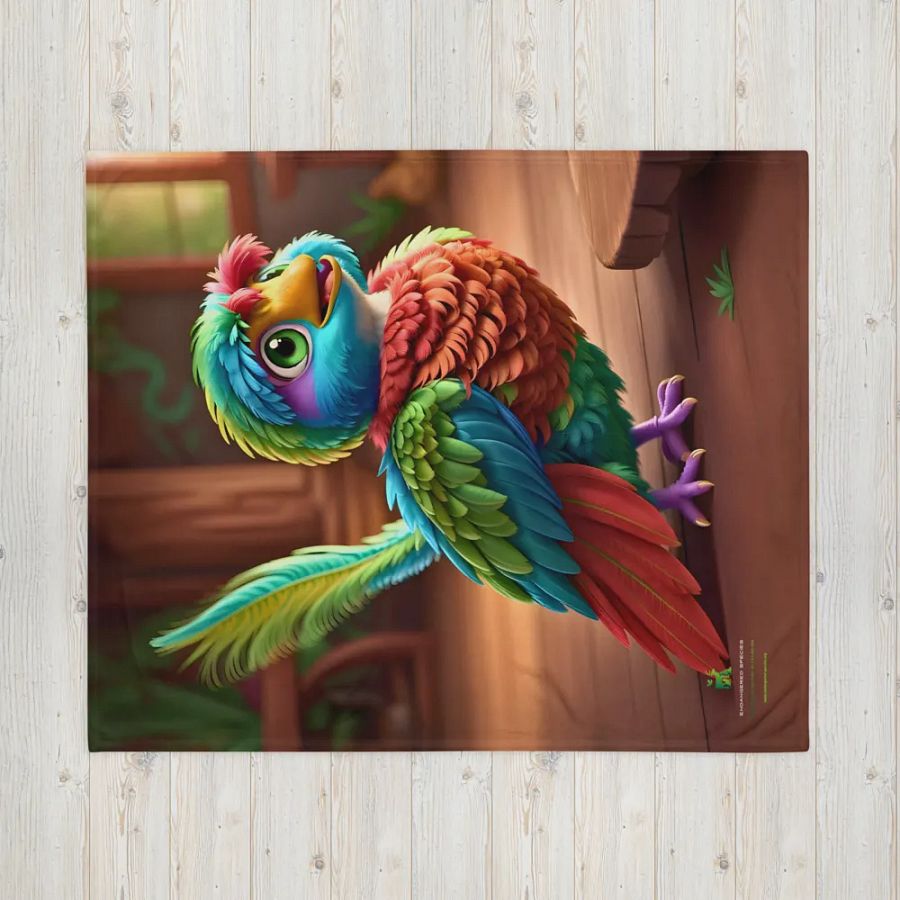Endangered Species - Mexico - Quetzal Throw Blanket product image (2)