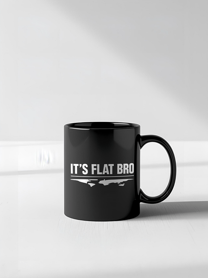 IT'S FLAT BRO Mug - Bold Flat Earth Design, Conspiracy Humor Drinkware product image (7)