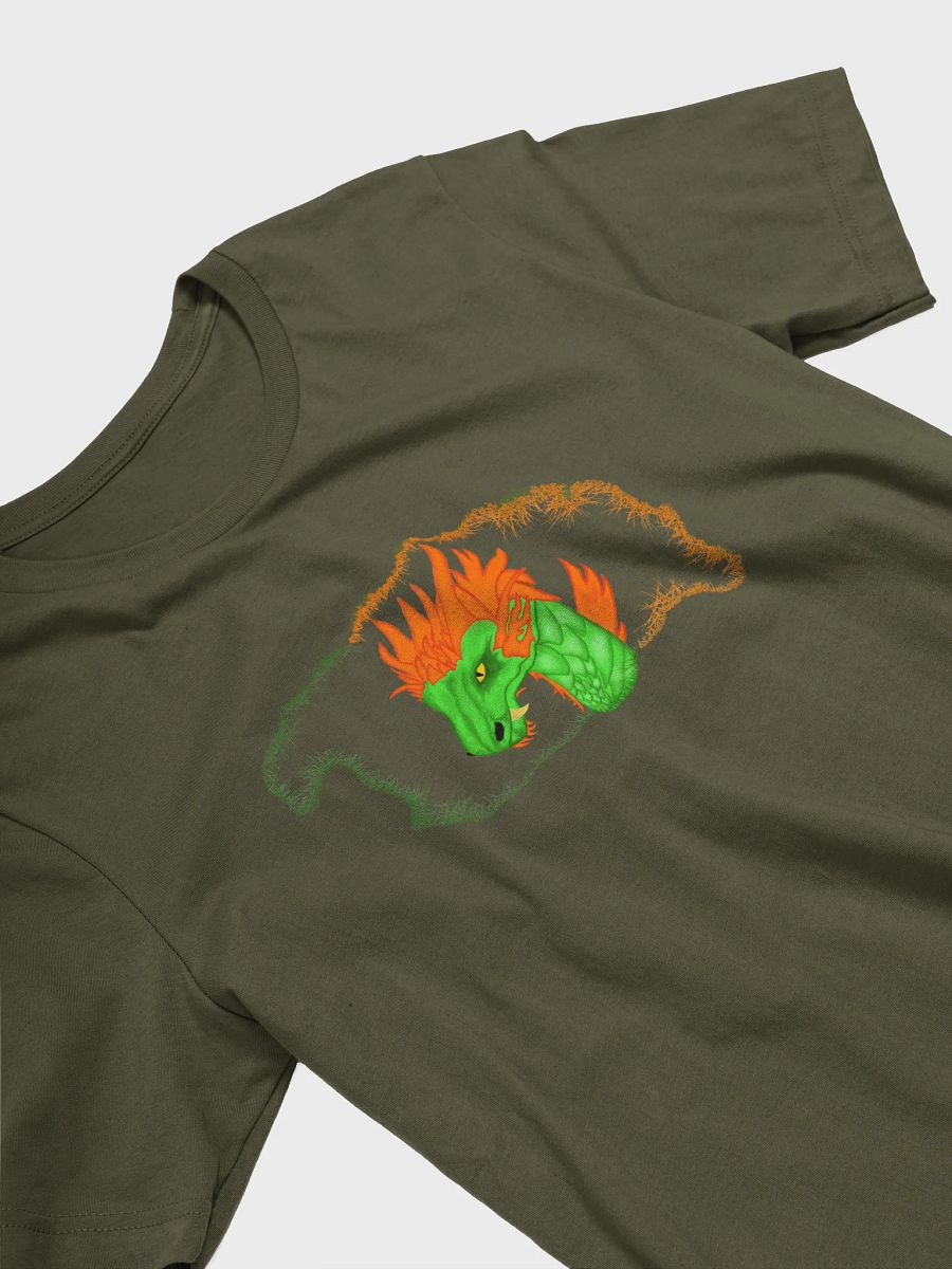 Fiery Dragon Head Stylized T-Shirt product image (3)