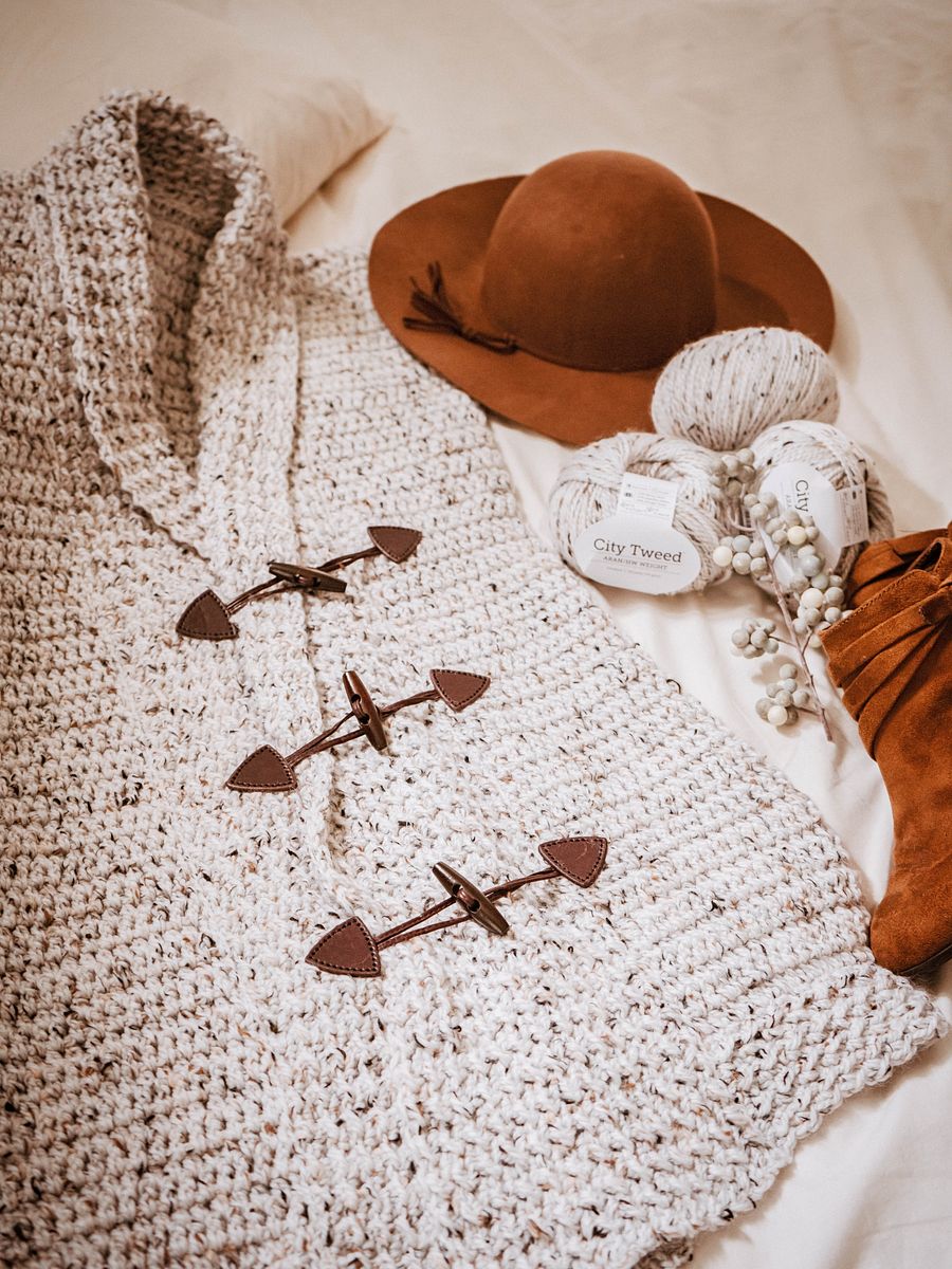 Whimsical Crochet Cardigan Dress Pattern (9 sizes) product image (4)