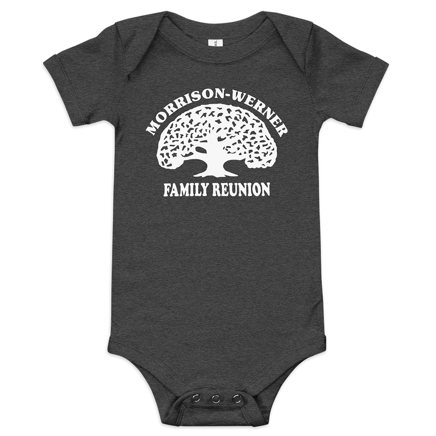 "Morrison-Werner Family Tree" Baby One Piece (Dark) product image (1)