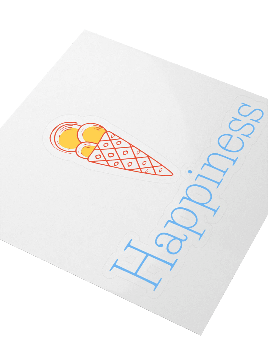 Happiness Scoops Kiss Cut Sticker product image (3)