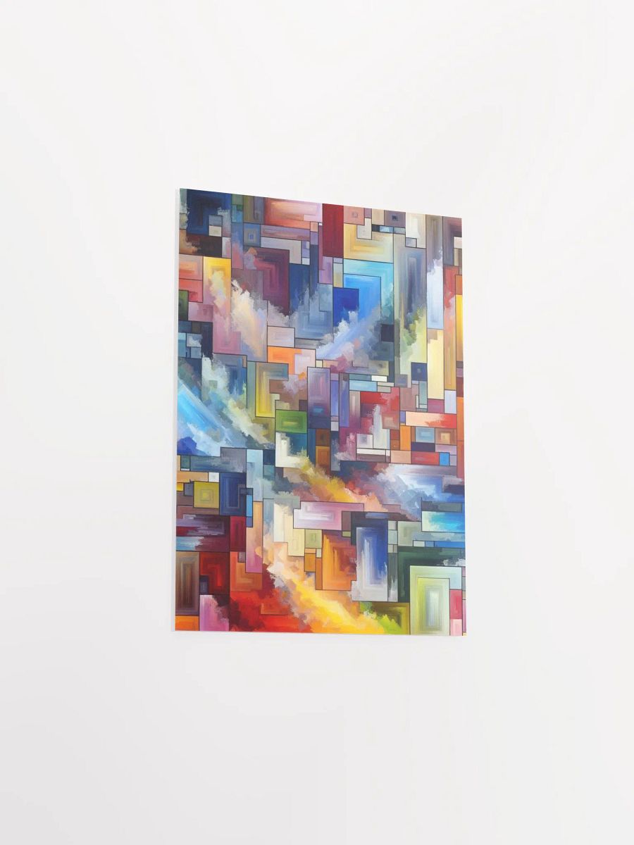 Abstract Vibrant Black Matte Poster product image (42)