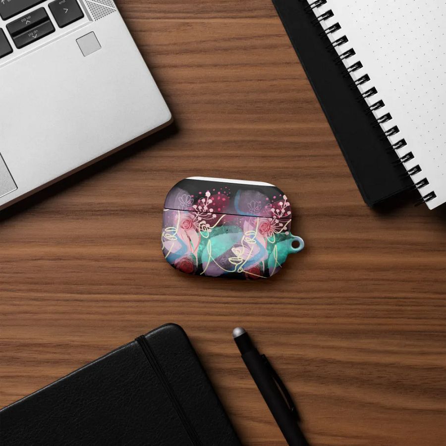 Floral Whirlwind AirPods® Case for the ladies girls teens who love music product image (50)