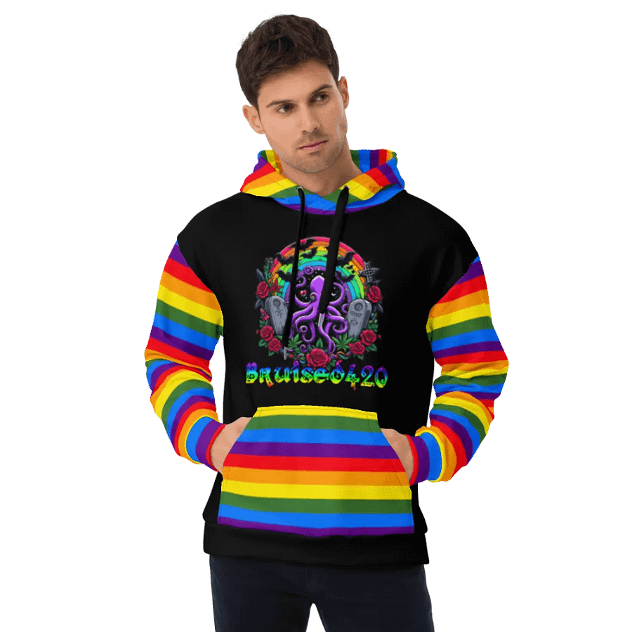 Gothic Octopus Dream All-Over Hoodie product image (8)