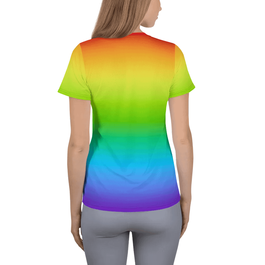 Rainbow Women's Athletic TShirt product image (7)