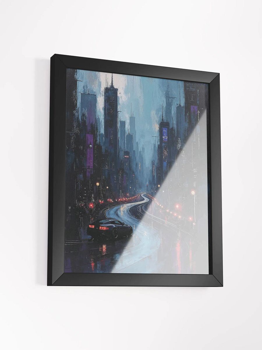 Neon Pursuit Framed Print product image (13)