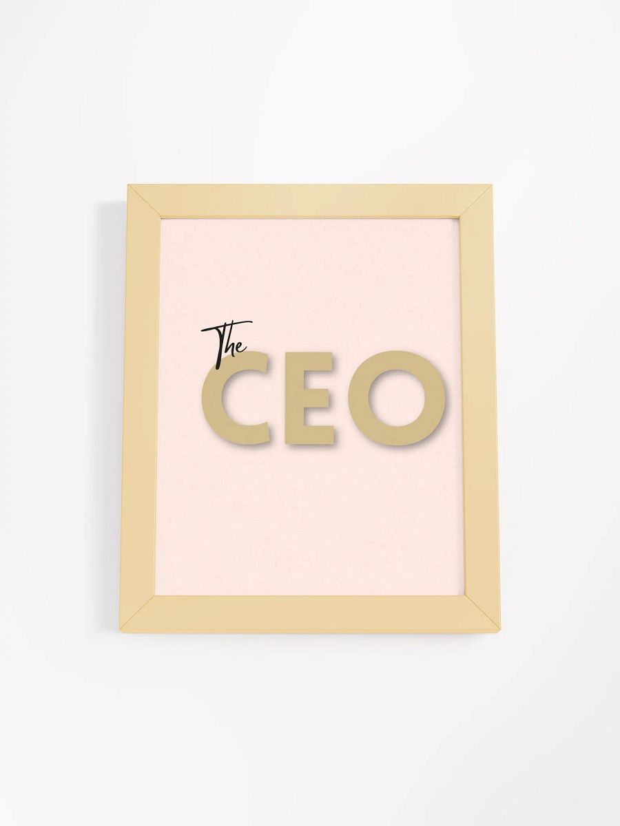 The CEO Wall Art - Blush product image (1)