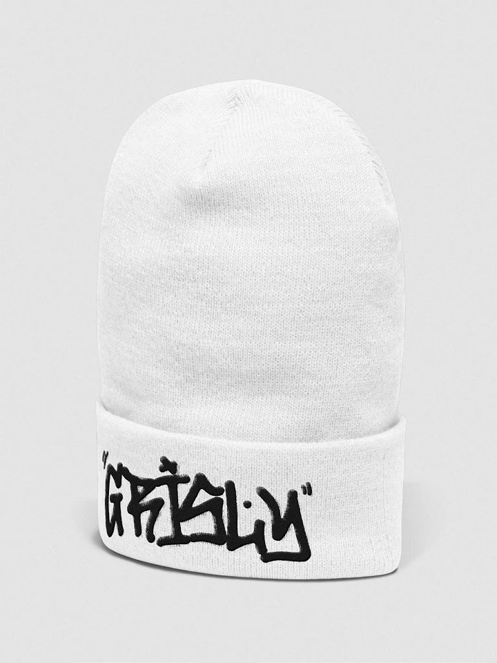 GrislyVision White Beanie product image (1)