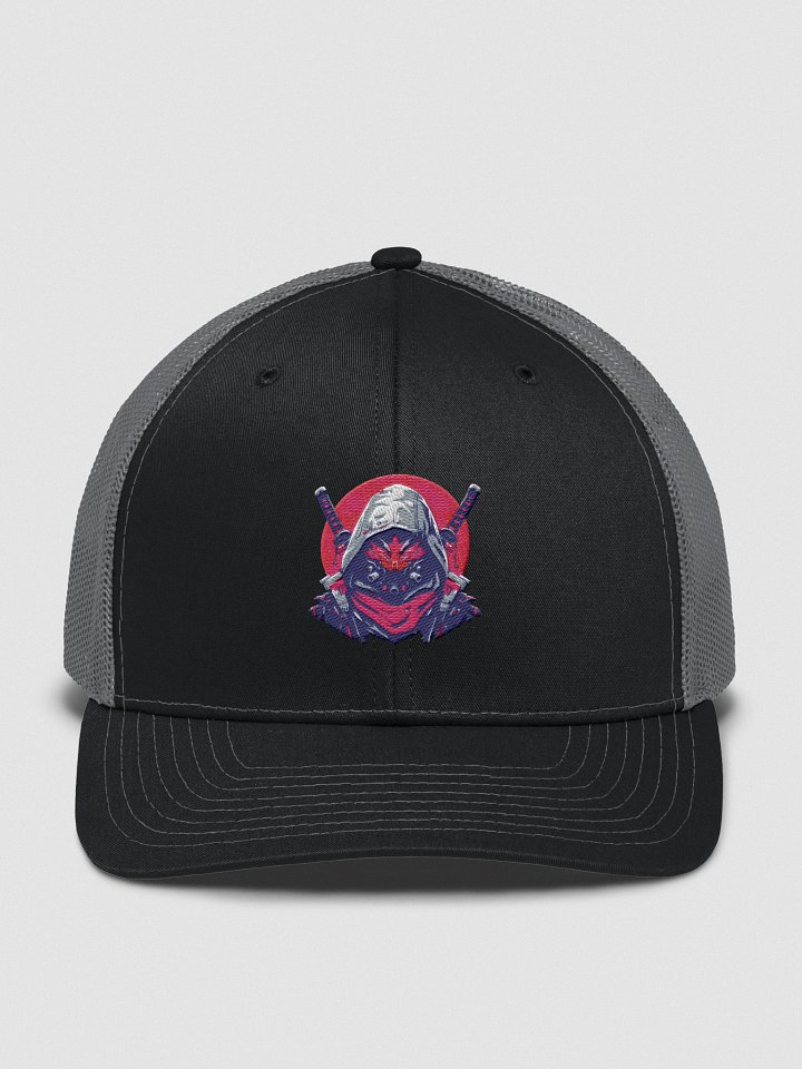 Samurai Ninja Warrior Trucker Cap – Black & Grey product image (1)