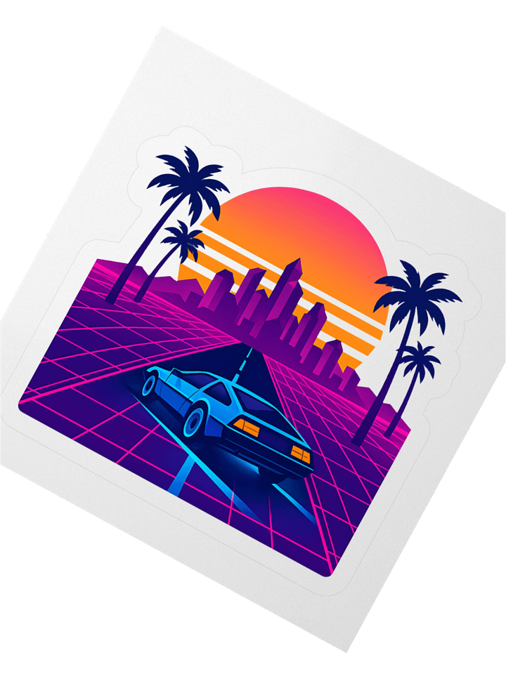 Sunset Drive Vinyl Stickers product image (2)