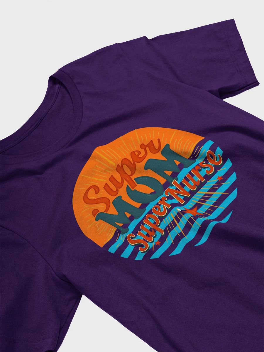 Super Mom Super Nurse Retro T-Shirt product image (31)