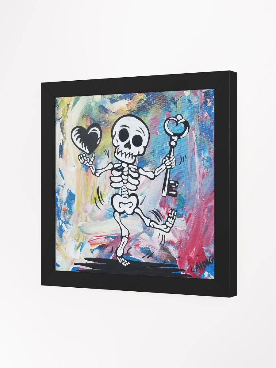 Floating Heart Mr. Bone Daddy Framed Print product image (5)