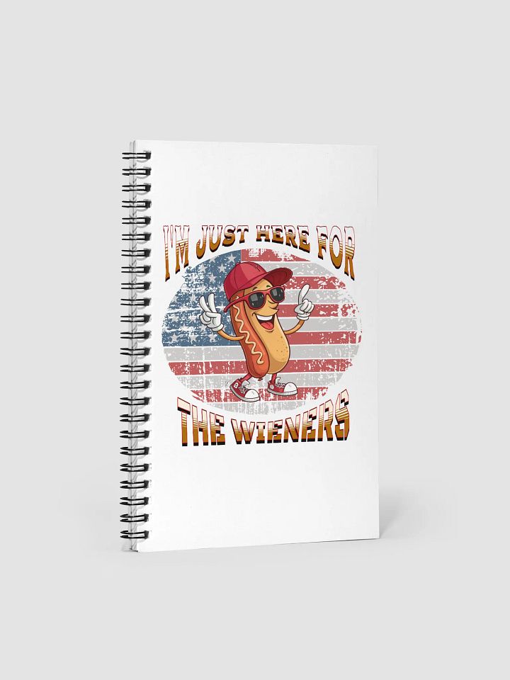 Im Just Here For The Wieners Hot Dog Wacky Adventure Spiral Notebook product image (2)