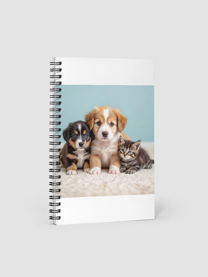 Paws and Pages Spiral Notebook product image (1)