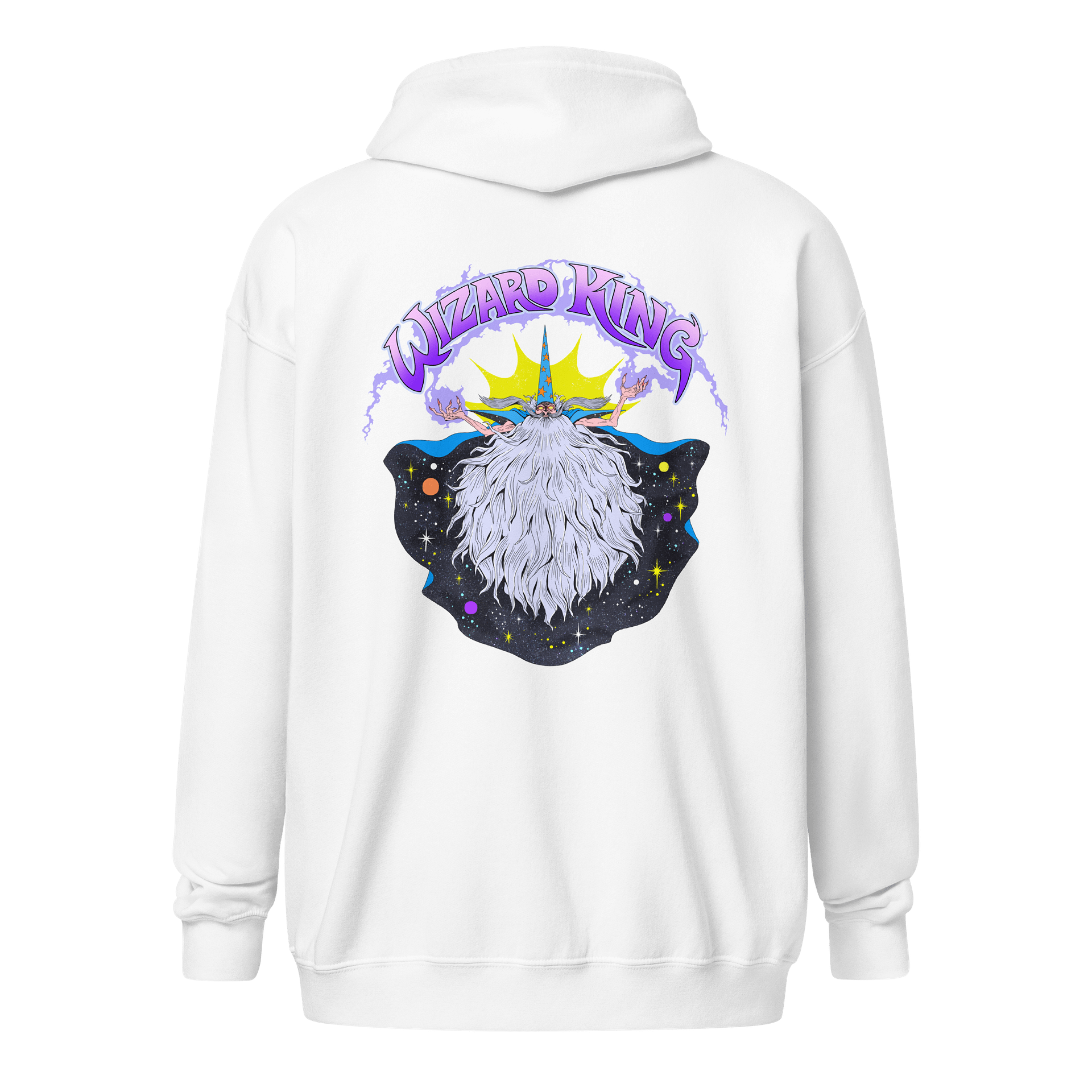 Dark Fantasy Wizard King - Zip Hoodie | Dungeon Soup