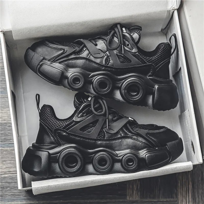 Men's Breathable Mesh Thick Sole Height Increasing Fashion All-match Casual Sneaker product image (2)