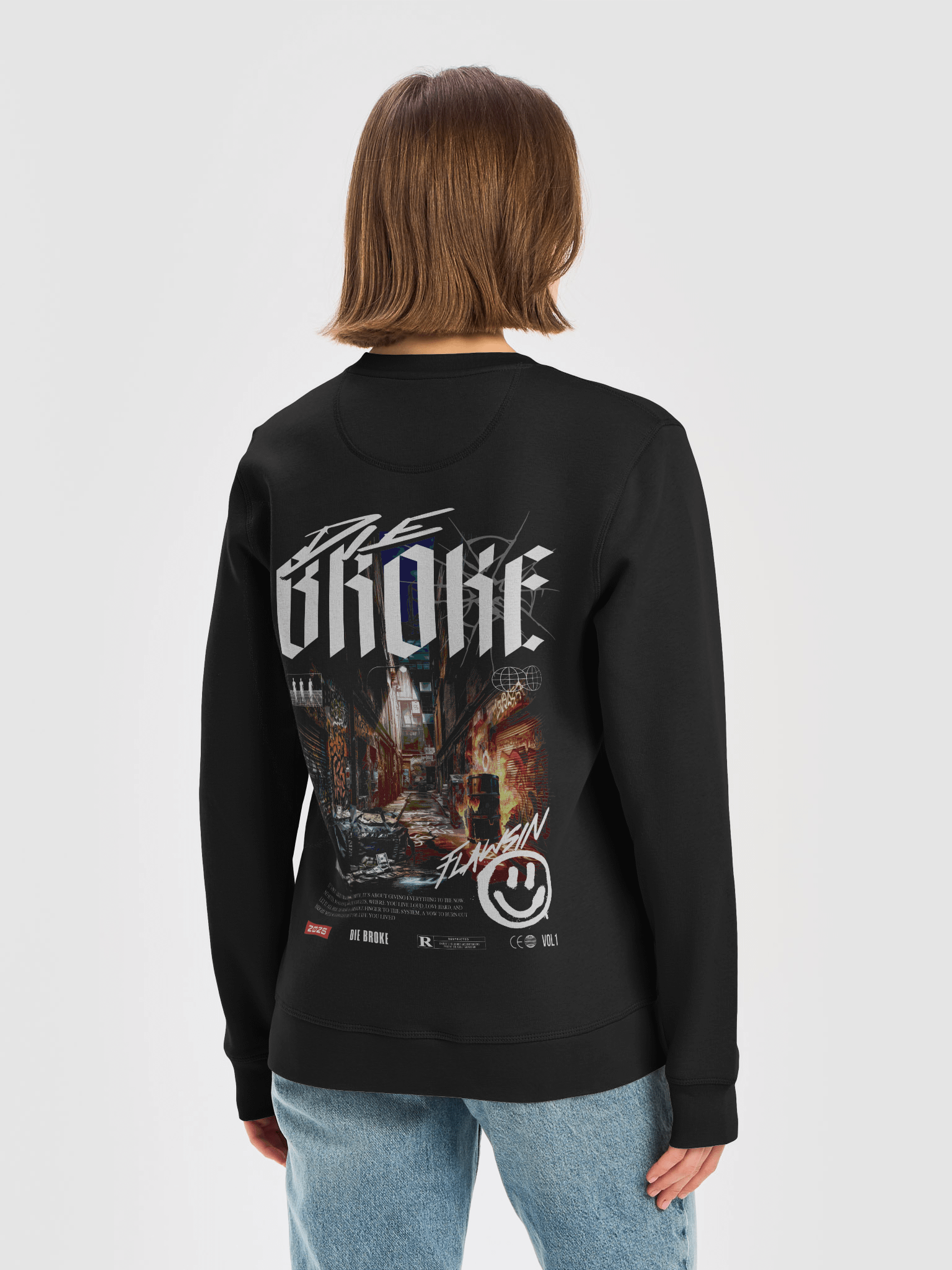 Team Flawsin Die Broke Premium Sweat Shirt product image (6)