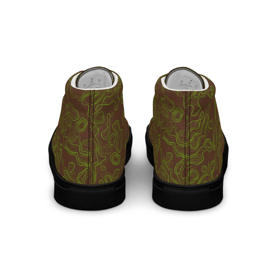 Topographic shoes brown green product image (4)