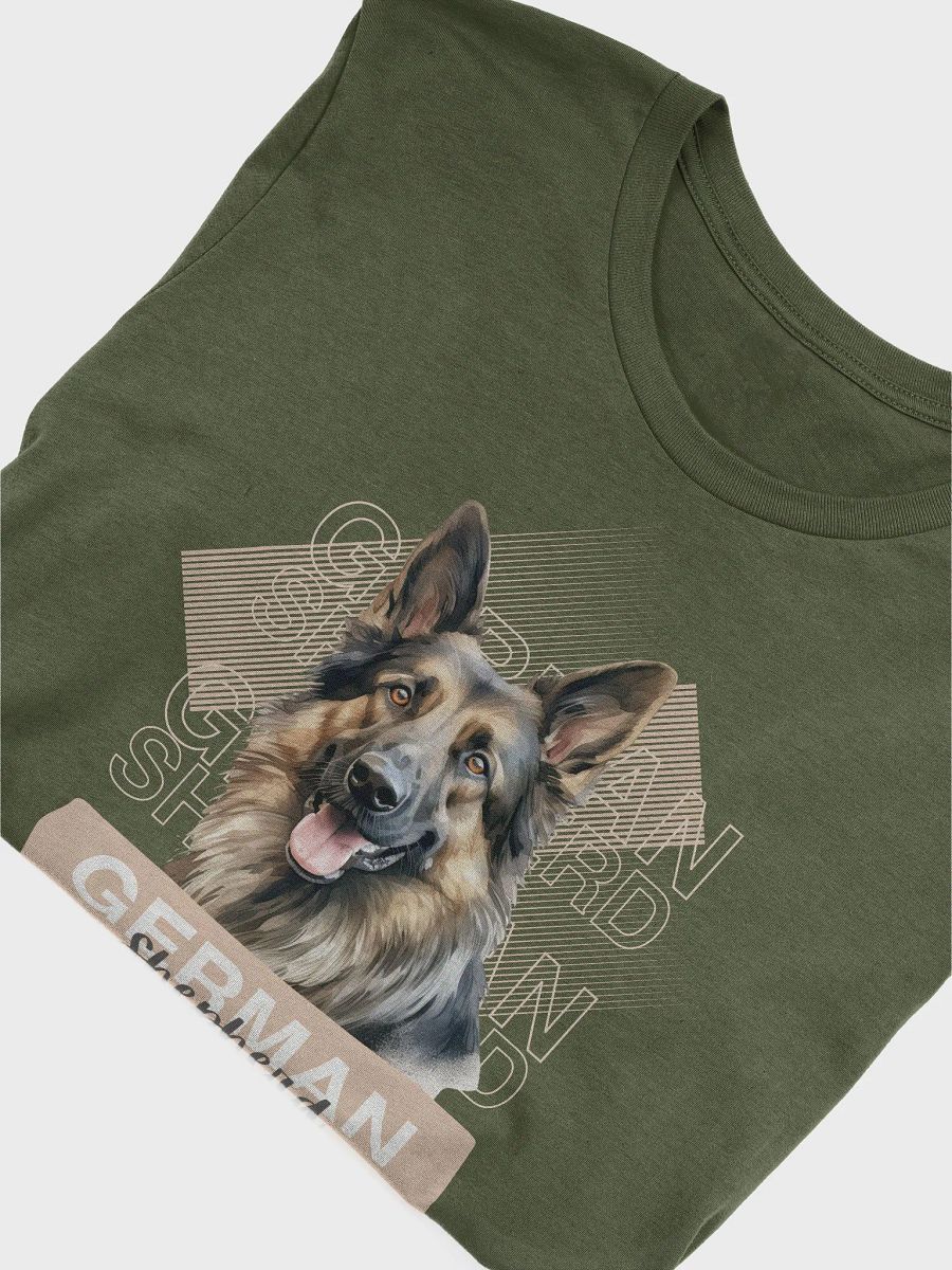 Dark Color German Shepherd with Background Regular Fit T-shirt product image (55)