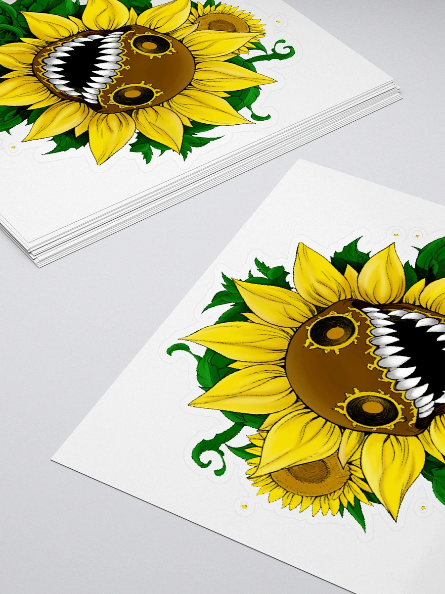 Demon Sunflower Kiss Cut Stickers product image (4)