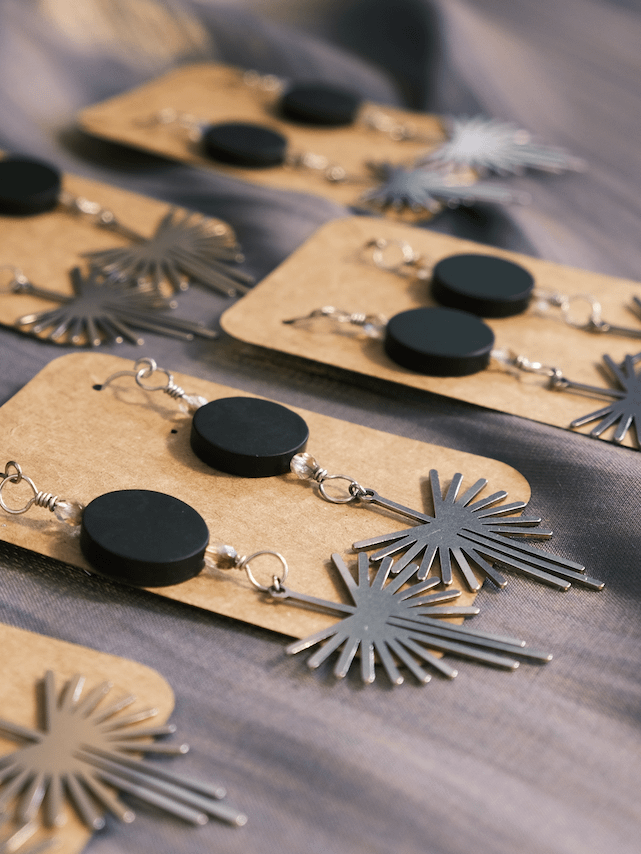 i feel Brave - Black onyx earrings product image (2)