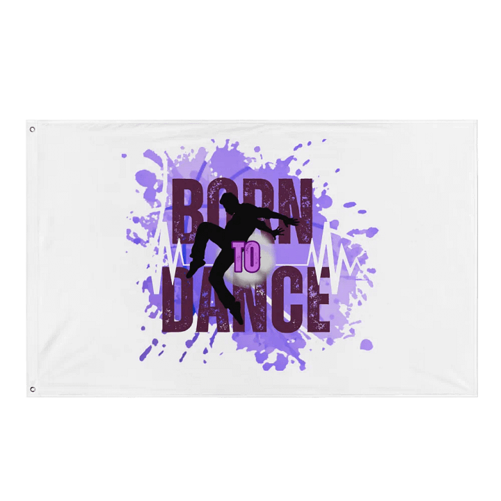 Born to Dance His Silhouette Flag product image (1)