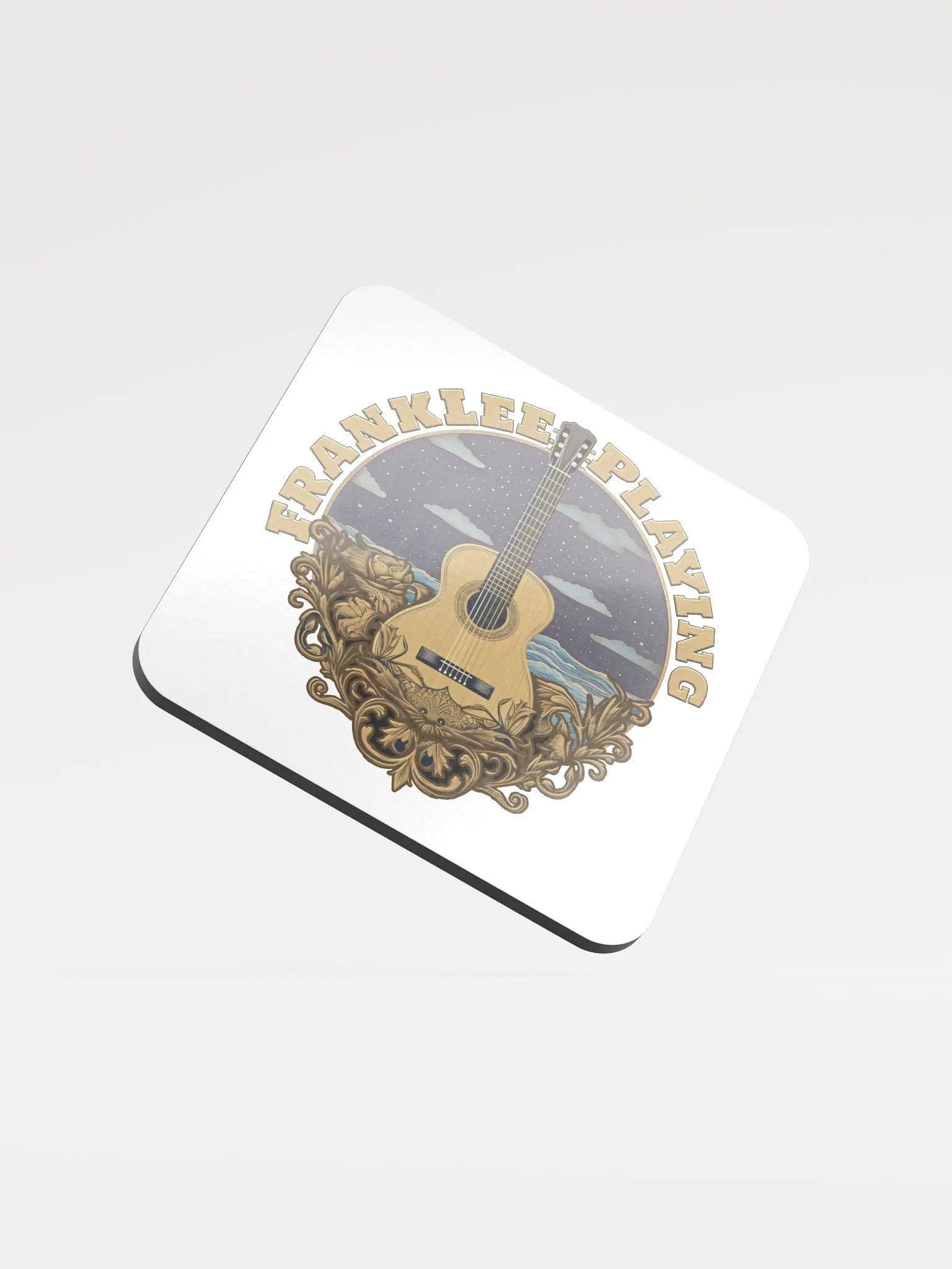 FrankLee Playing Glossed Cork Coaster product image (1)
