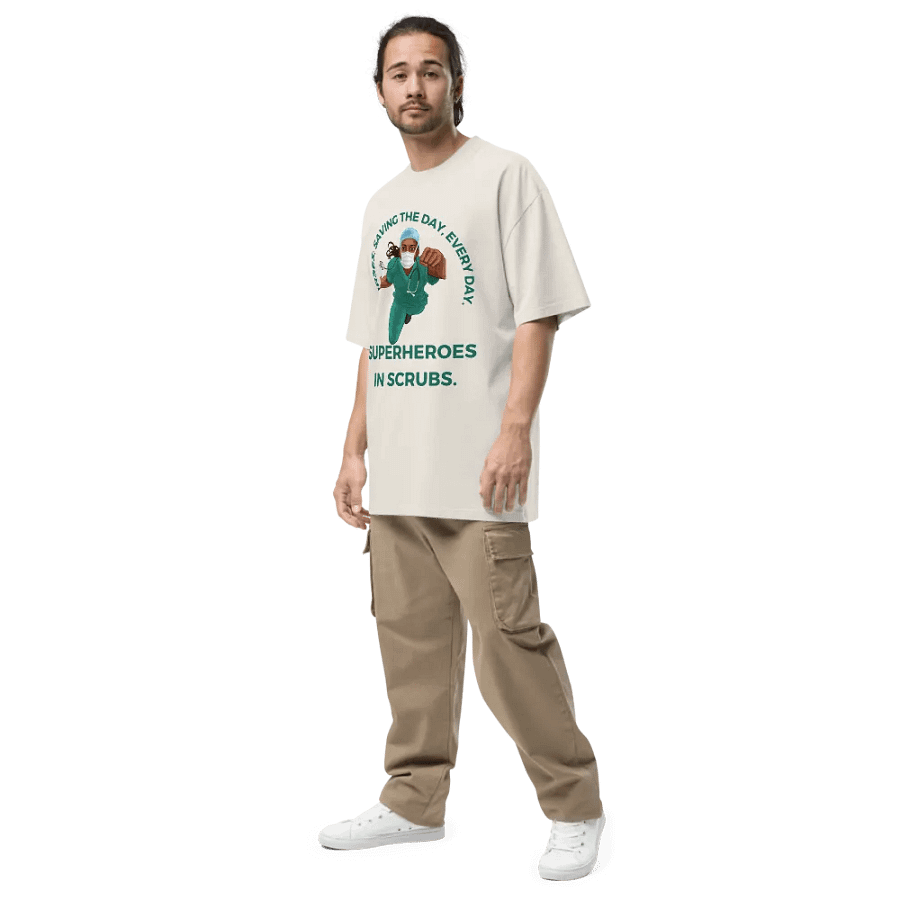 Superheroes in Scrubs Oversized Tee product image (19)