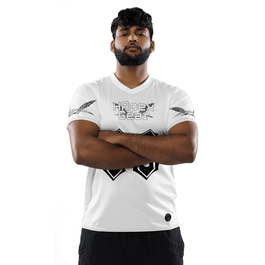 Capital TOOMEY - White - Recycled Unisex Sports Jersey - White HApex Gear Black Logo product image (5)