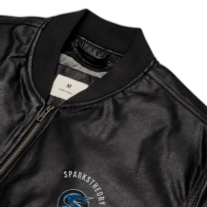 Sparks - Faux Leather Bomber Jacket product image (1)