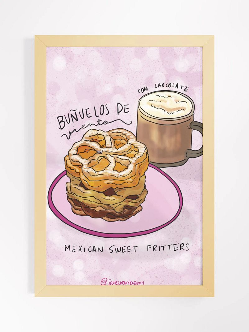 Buñuelos de Viento Framed Poster