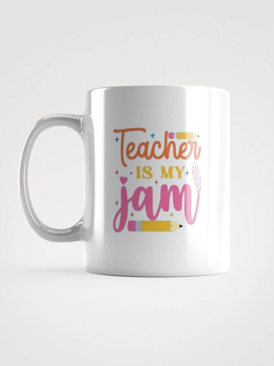 White Glossy Mug Teacher product image (6)